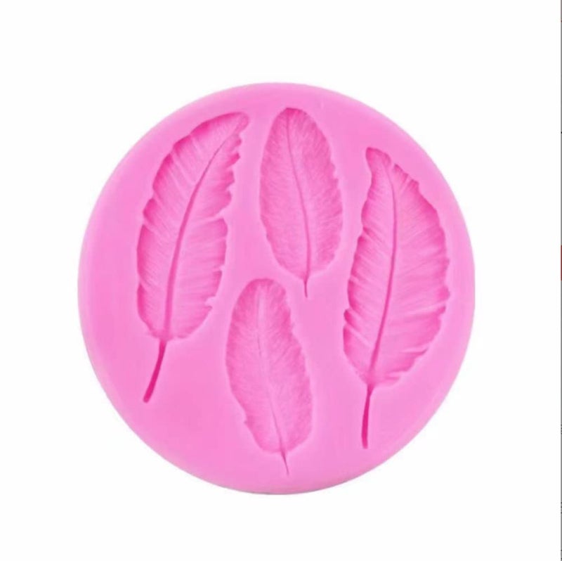 Cafurty Cavities Feather Silicone Mold Silicone Feather Cake Cupcake Backing Mould Fondant Mold for DIY - Image 5